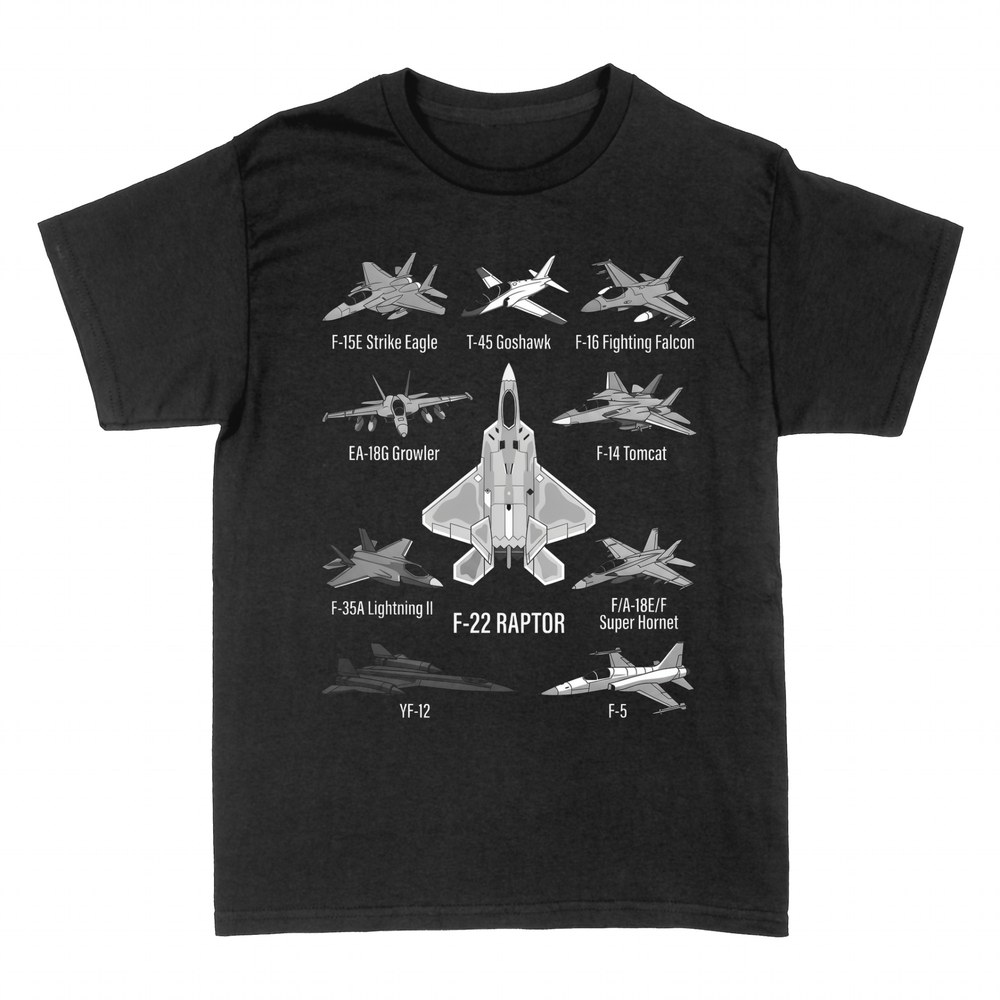 Camisetas: Aviones de combate con el F-22 Raptor