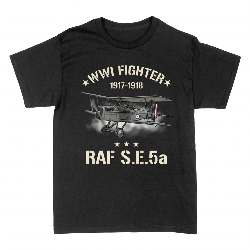 Camisetas: Avi&oacute;n de combate RAF S.E.5a de la Primera Guerra
