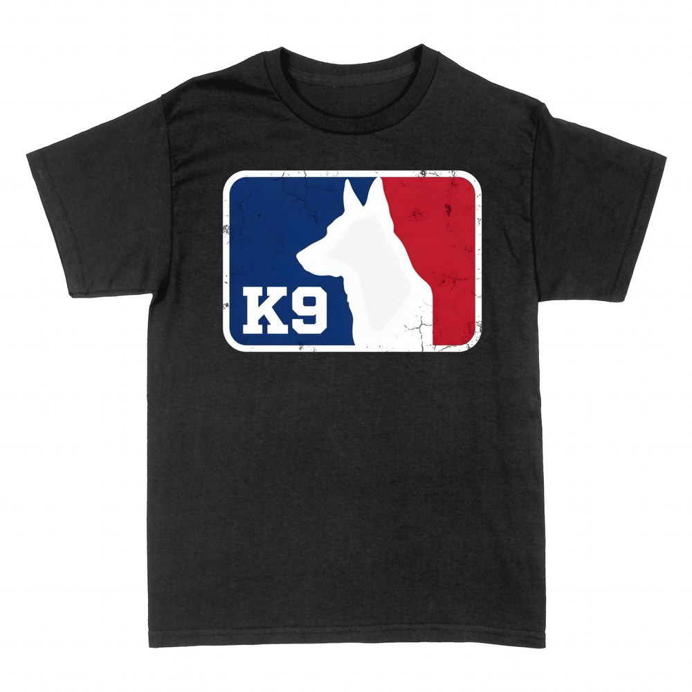 Camisetas: Pastor alem&aacute;n K9 emblema deportivo