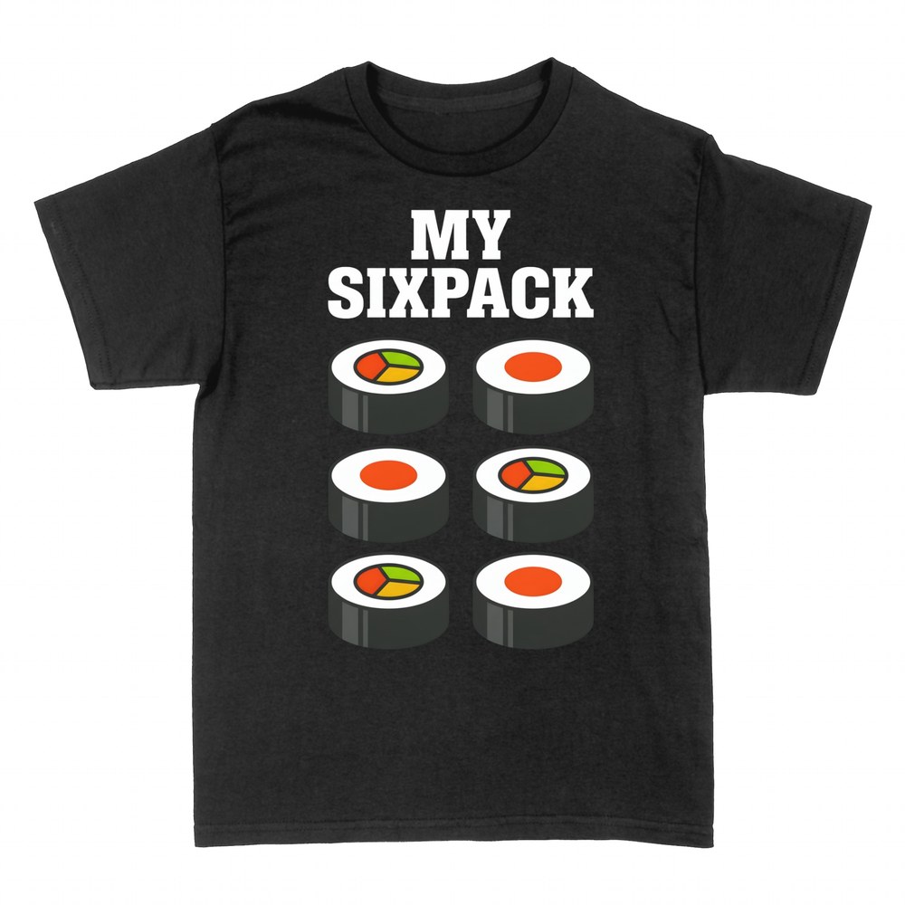 Camisetas: Sushi six-pack, mi tableta de maki