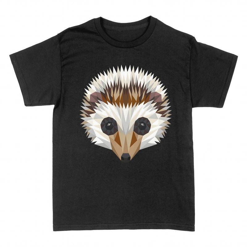 Camisetas: Cabeza de Erizo Geom&eacute;trico Low Poly