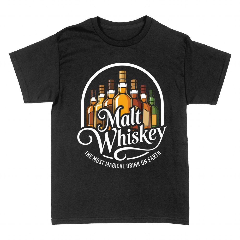 Camisetas: Malt Whiskey, la bebida m&aacute;s m&aacute;gica