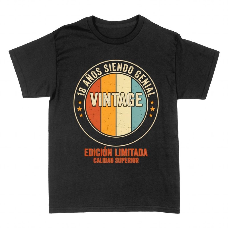 Camisetas: 18 a&ntilde;os siendo genial, vintage