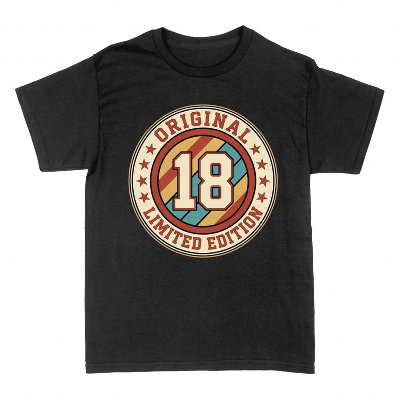 Camisetas: 18 cumplea&ntilde;os edici&oacute;n limitada retro