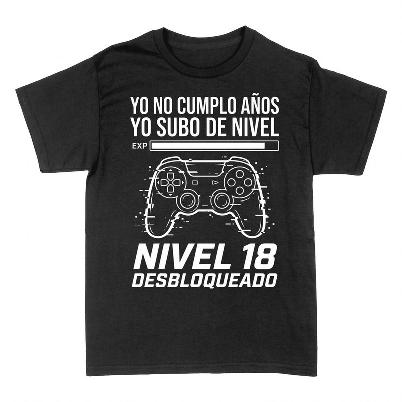 Camisetas: Yo no cumplo a&ntilde;os, subo de nivel gamer