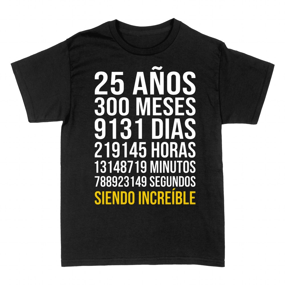 Camisetas: 25 a&ntilde;os siendo incre&iacute;ble