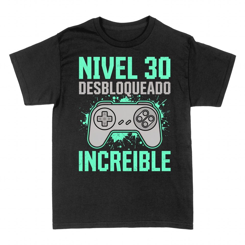 Camisetas: Nivel 30 desbloqueado gamer