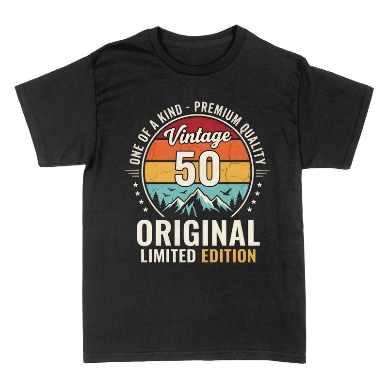 Camisetas: Vintage 50 retro 50 cumplea&ntilde;os