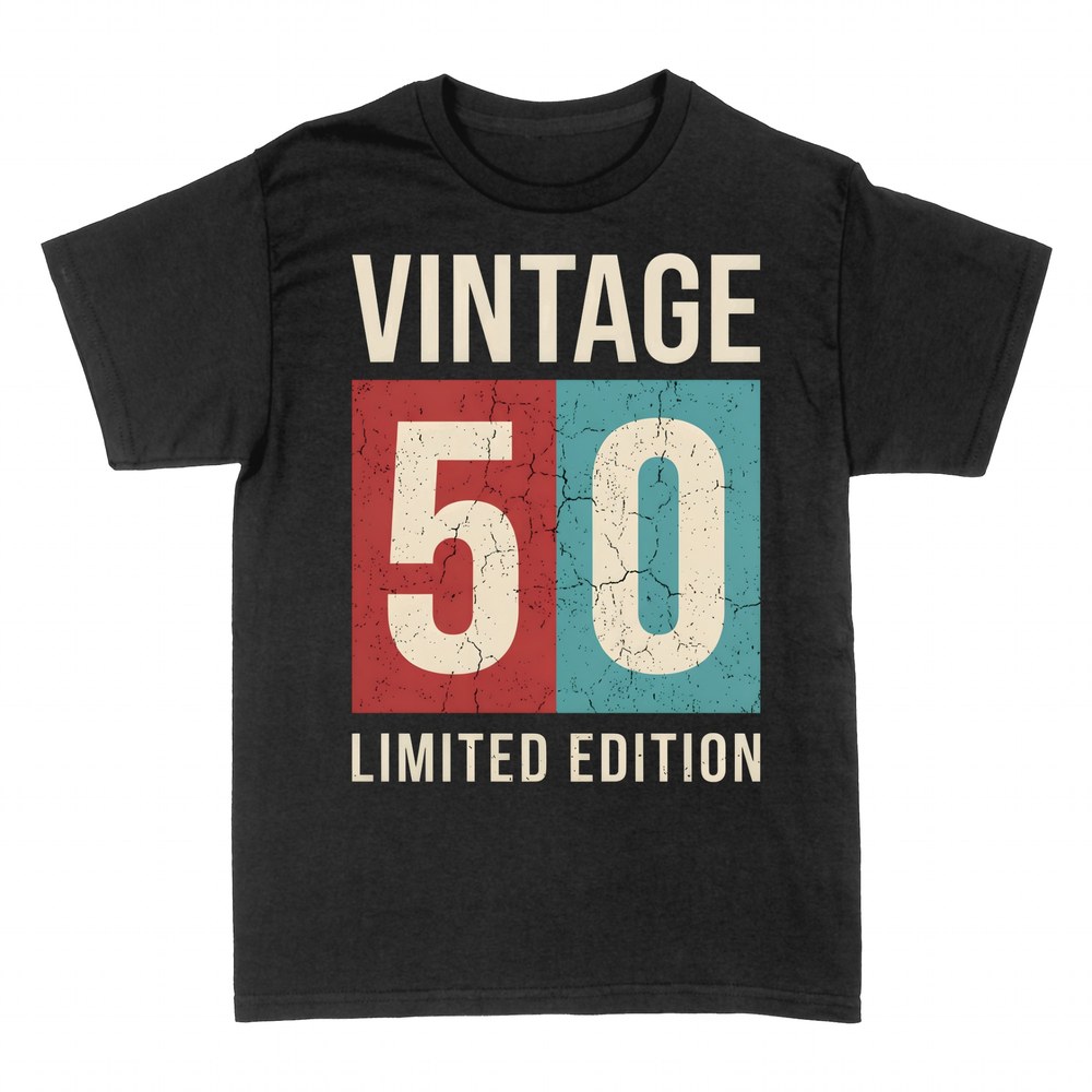 Camisetas: Vintage 50 edici&oacute;n limitada cumplea&ntilde;os