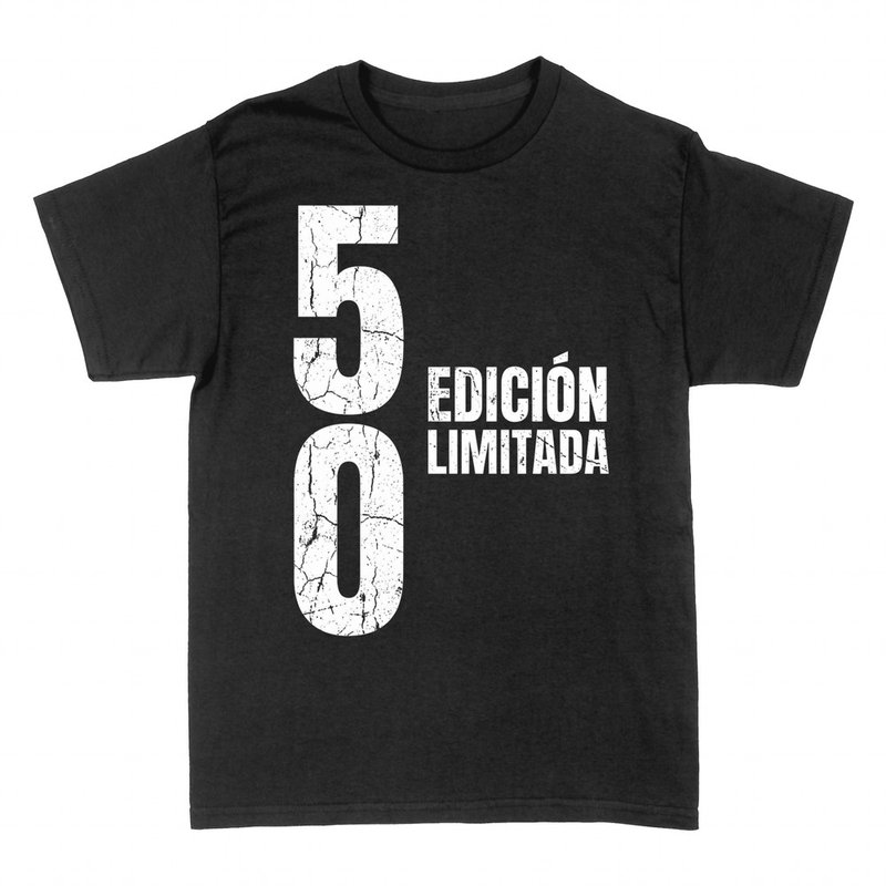 Camisetas: 50 edici&oacute;n limitada cumplea&ntilde;os
