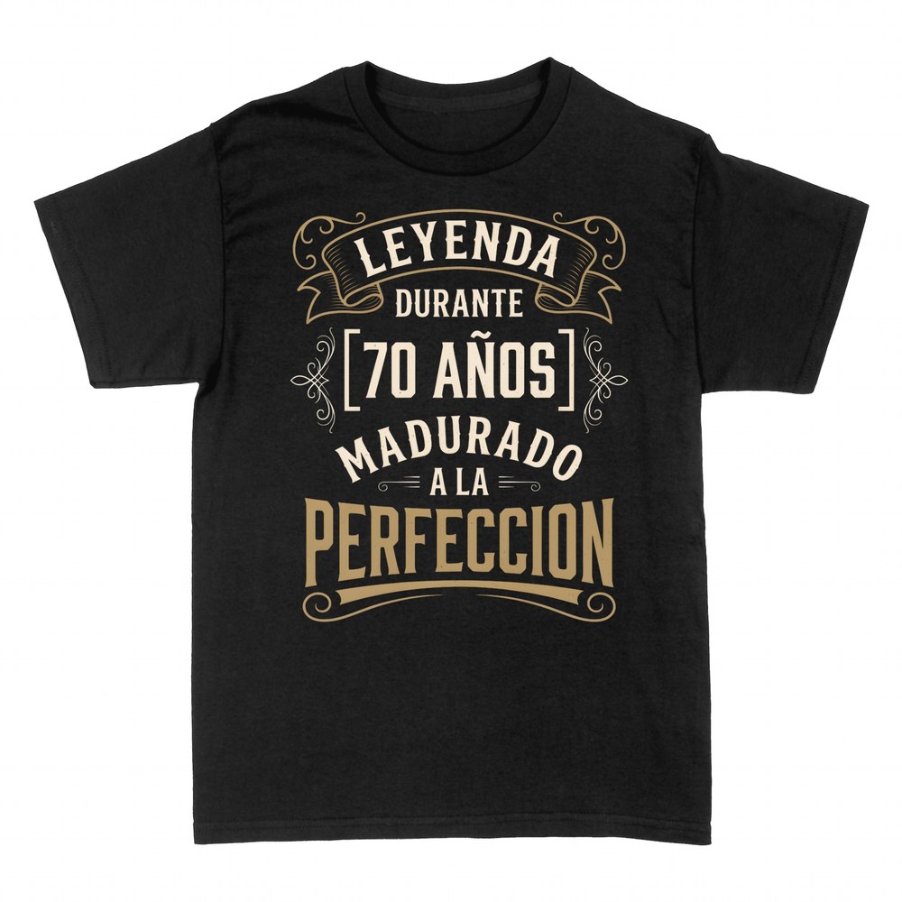 Camisetas: Leyenda 70 a&ntilde;os madurado a la perfecci&oacute;n