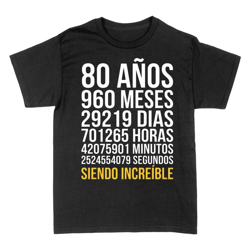 Camisetas: 80 a&ntilde;os siendo incre&iacute;ble