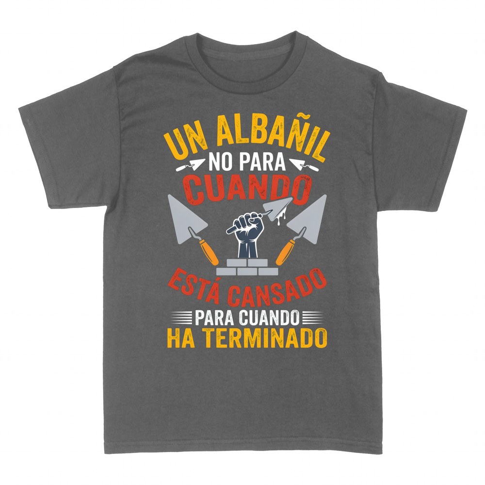 Camisetas: Alba&ntilde;il no para cuando est&aacute; cansado
