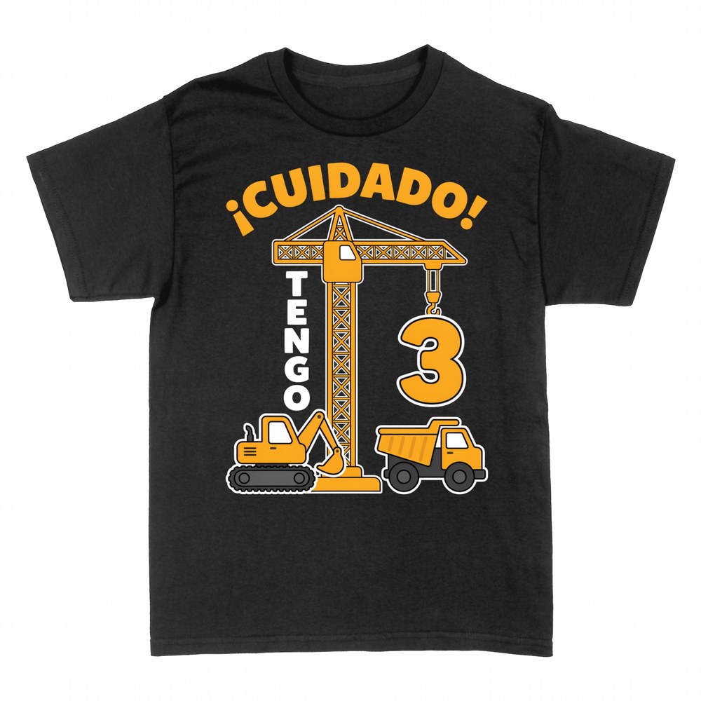 Camisetas: &iexcl;Cuidado! Tengo 3, gr&uacute;a y m&aacute;quinas de obra
