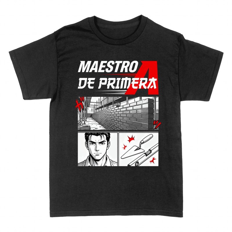 Camisetas: Maestro de primera A para alba&ntilde;il manga