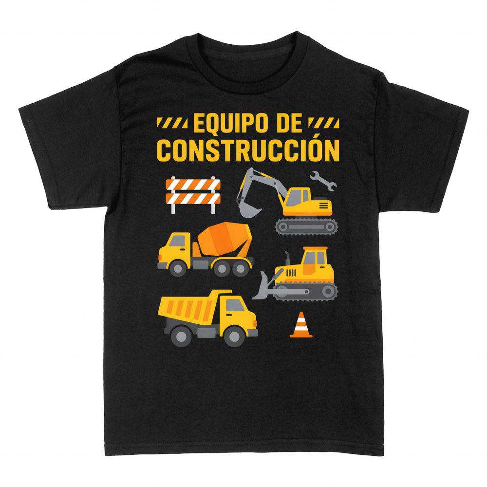 Camisetas: Equipo de construcci&oacute;n m&aacute;quinas de obra