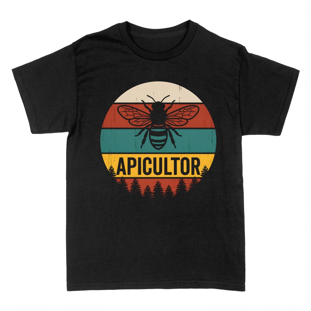 Camisetas: Apicultor abeja retro vintage