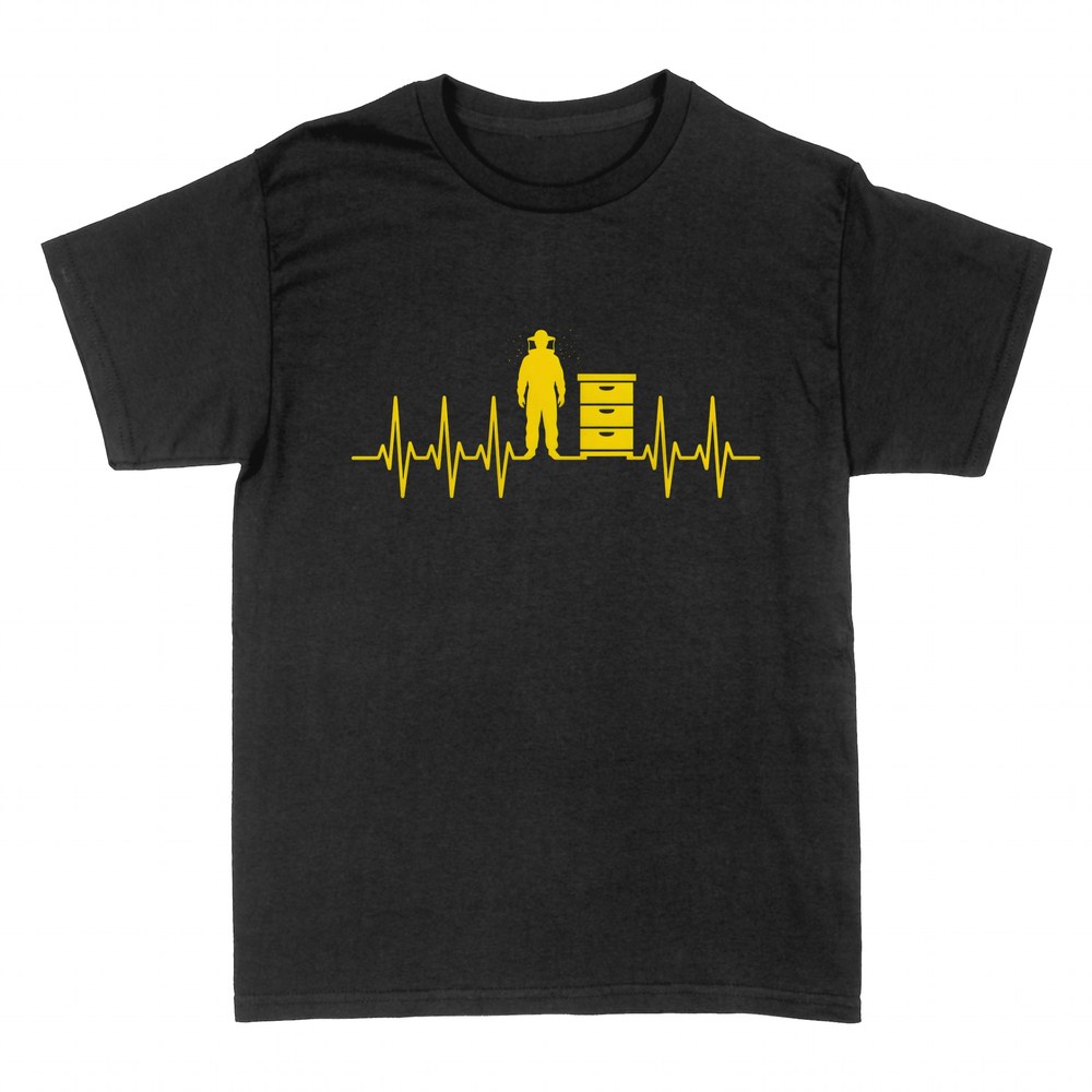 Camisetas: Apicultor con colmena y latido
