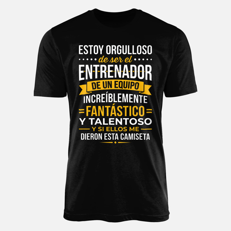 Camisetas: Orgulloso entrenador de un equipo