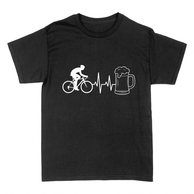 Camisetas: Ciclista y jarra de cerveza con latido
