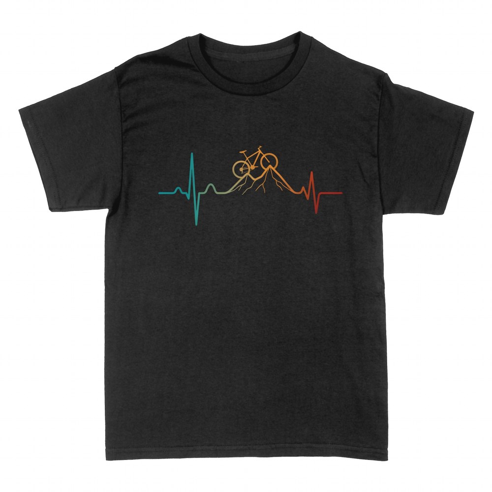 Camisetas: Latido del coraz&oacute;n con bici de monta&ntilde;a
