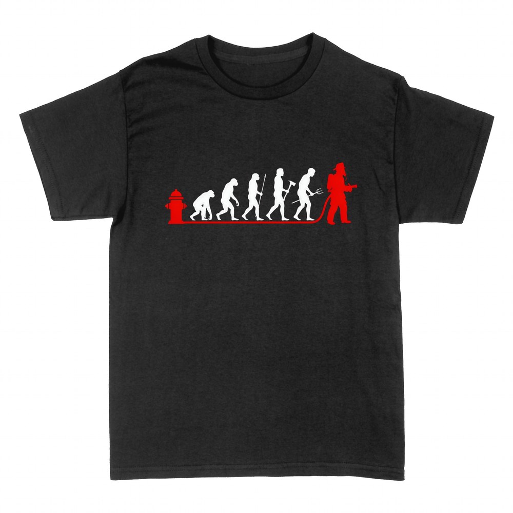 Camisetas: Evoluci&oacute;n del bombero con hidrante