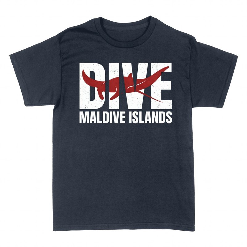 Camisetas: Buceo manta raya Islas Maldivas