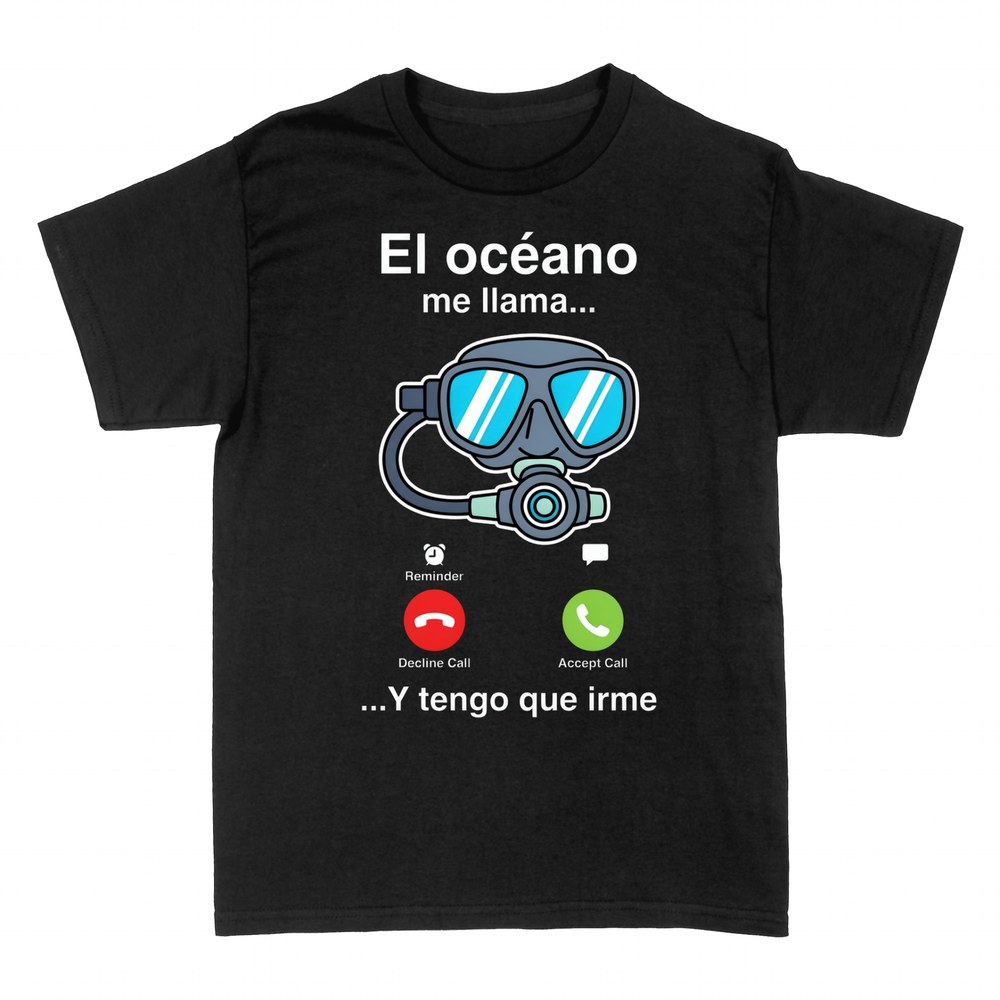 Camisetas: El oc&eacute;ano me llama y tengo que irme