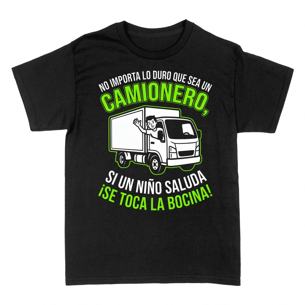 Camisetas: Si un ni&ntilde;o saluda, se toca la bocina
