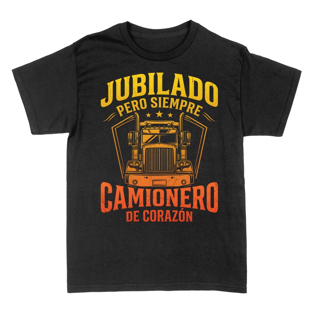 Camisetas: Jubilado pero camionero de coraz&oacute;n