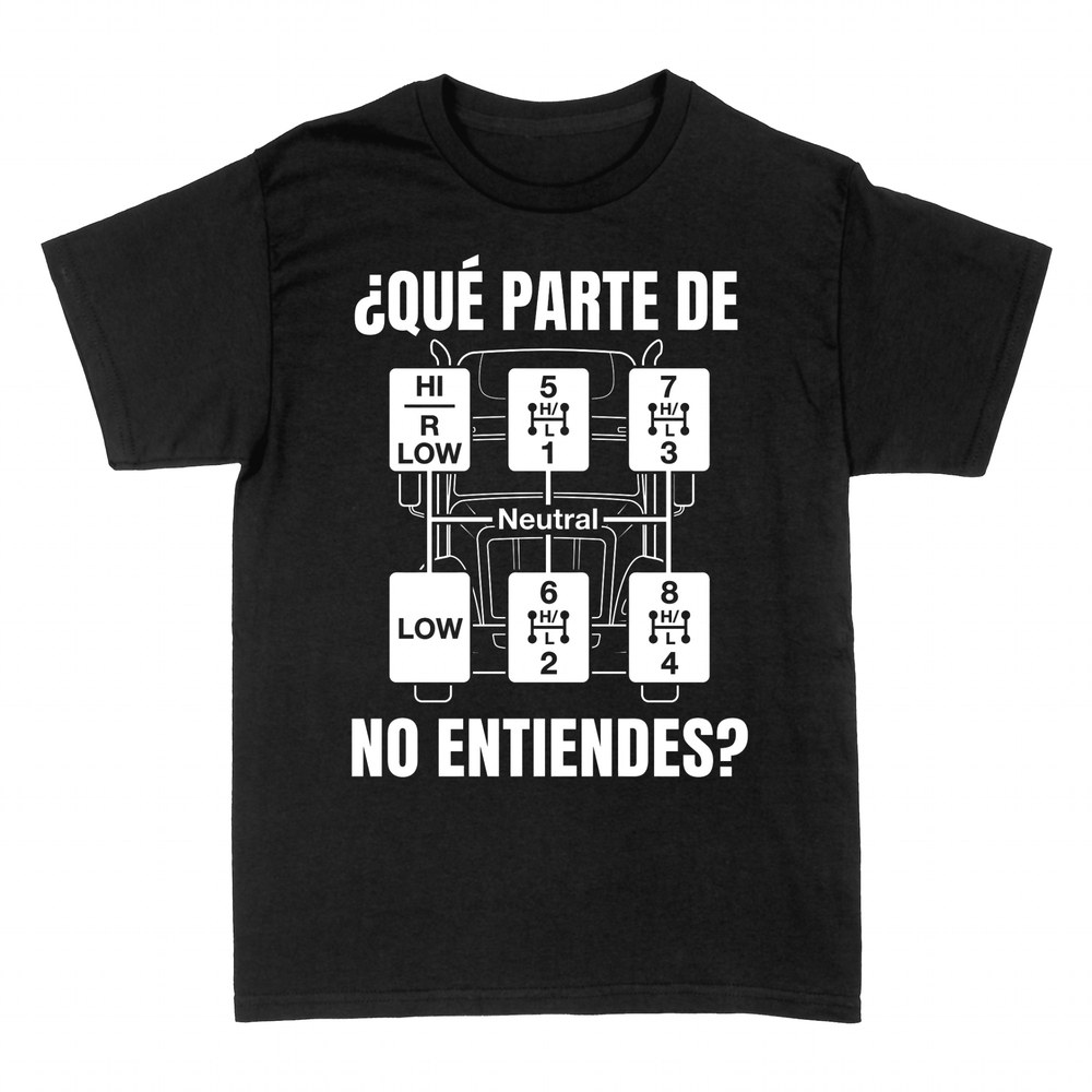 Camisetas: &iquest;Qu&eacute; parte de no entiendes? cambio de cami&oacute;n
