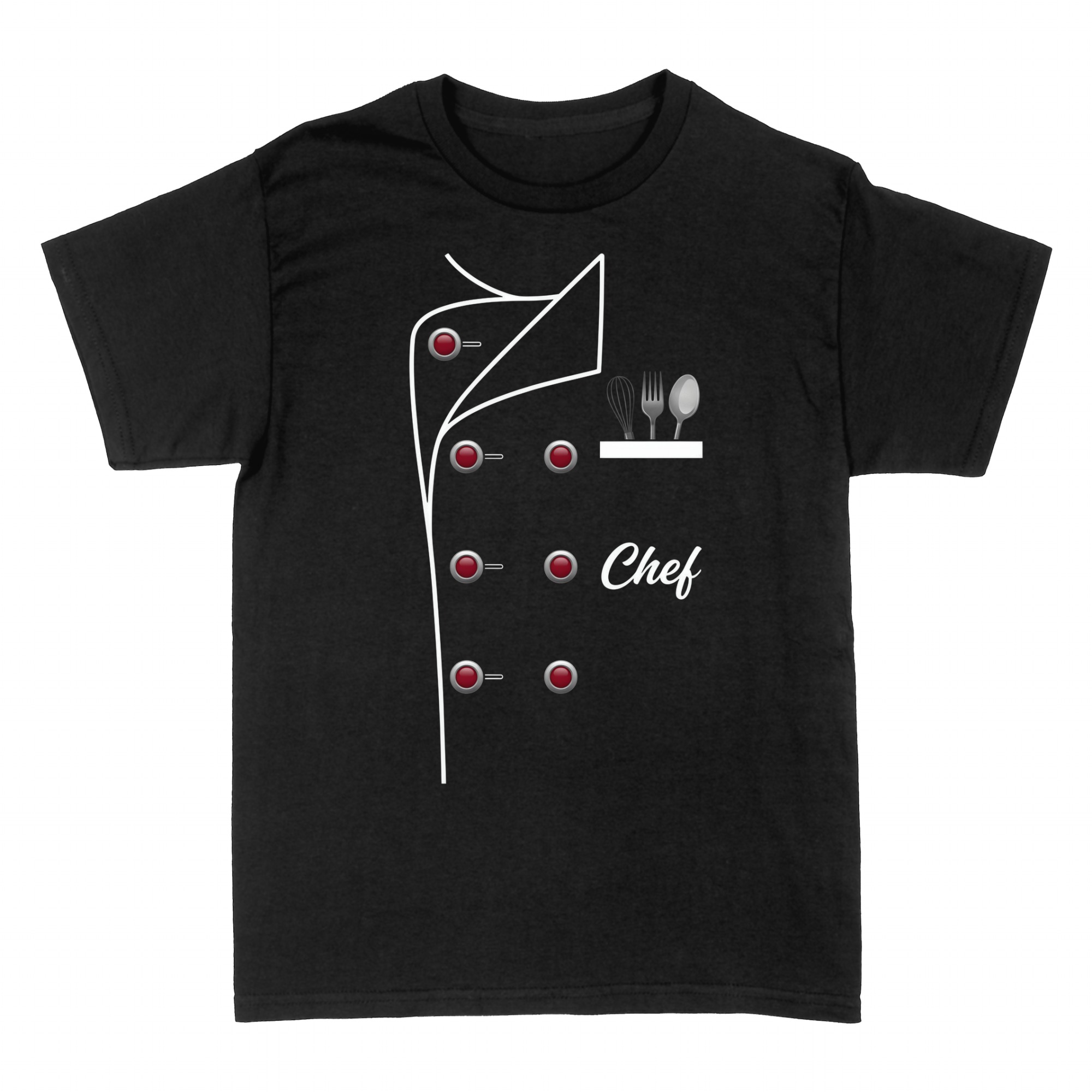 Camisetas: Chaquetilla de chef con utensilios