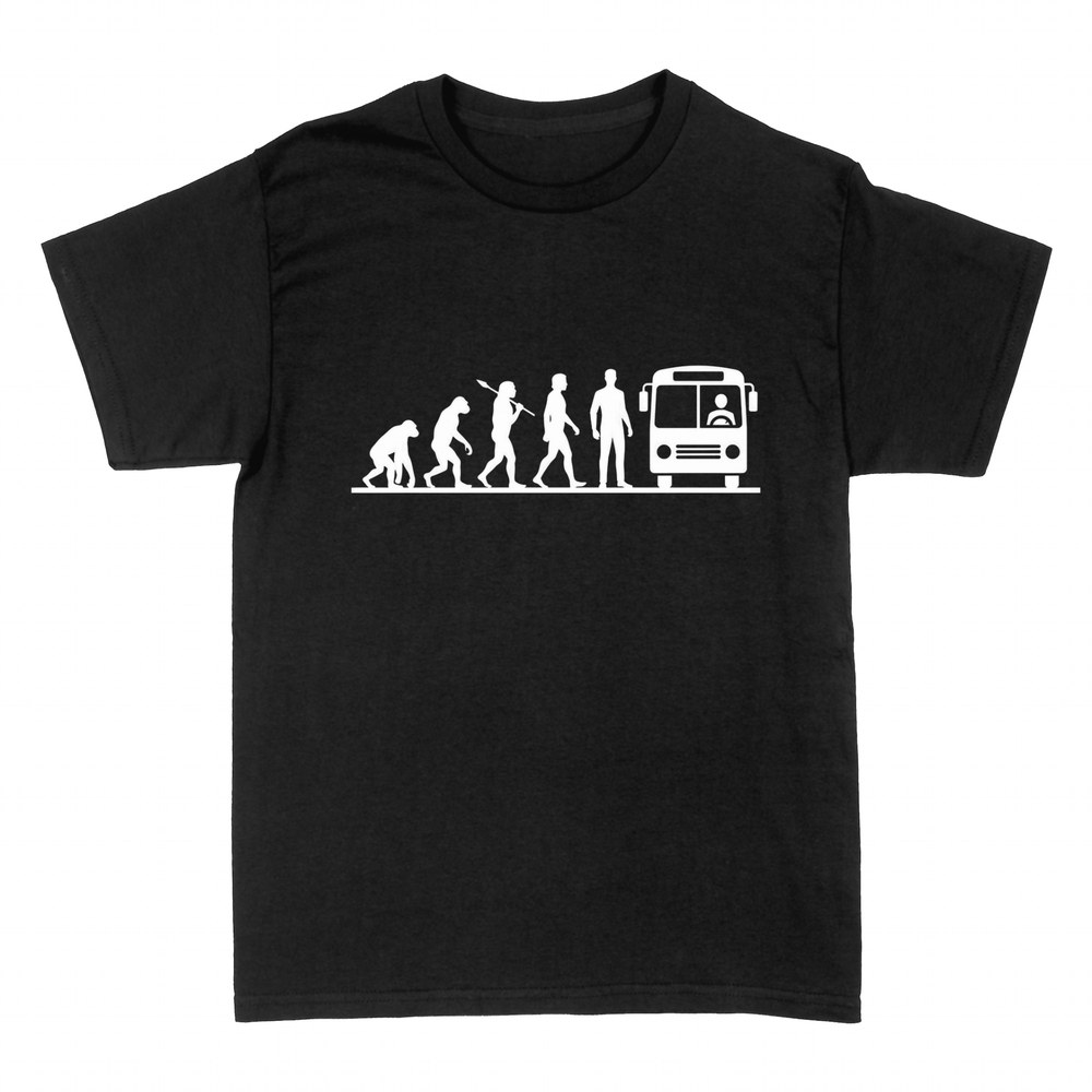 Camisetas: Evoluci&oacute;n del conductor de autob&uacute;s