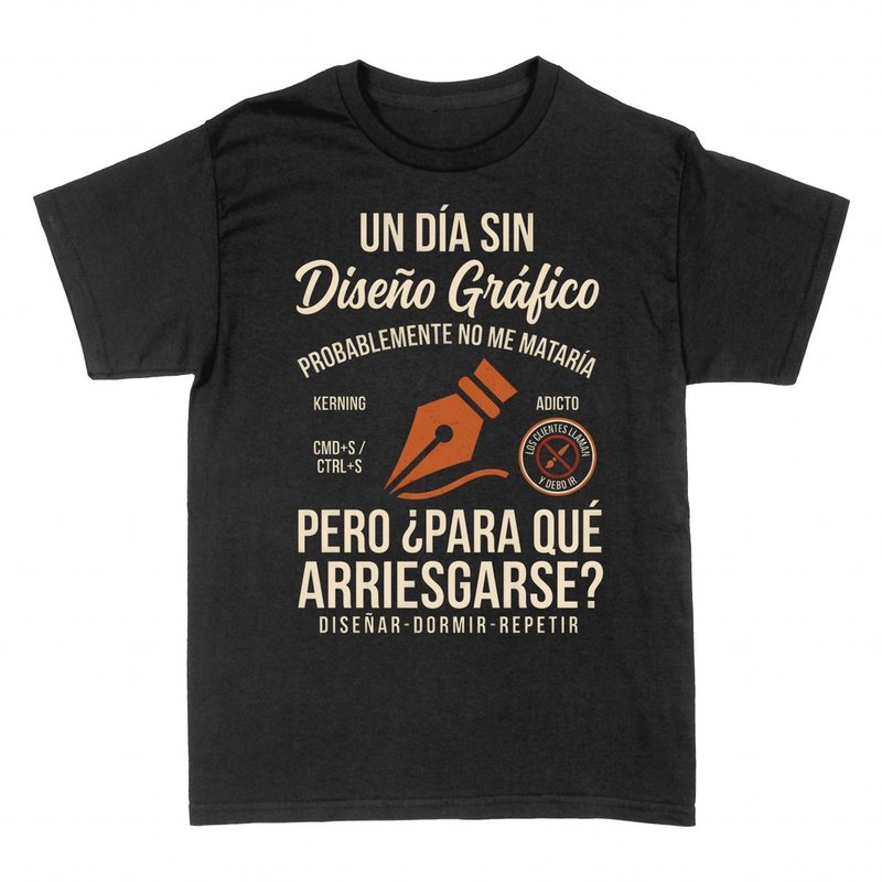 Camisetas: Un d&iacute;a sin gr&aacute;fico no me matar&iacute;a