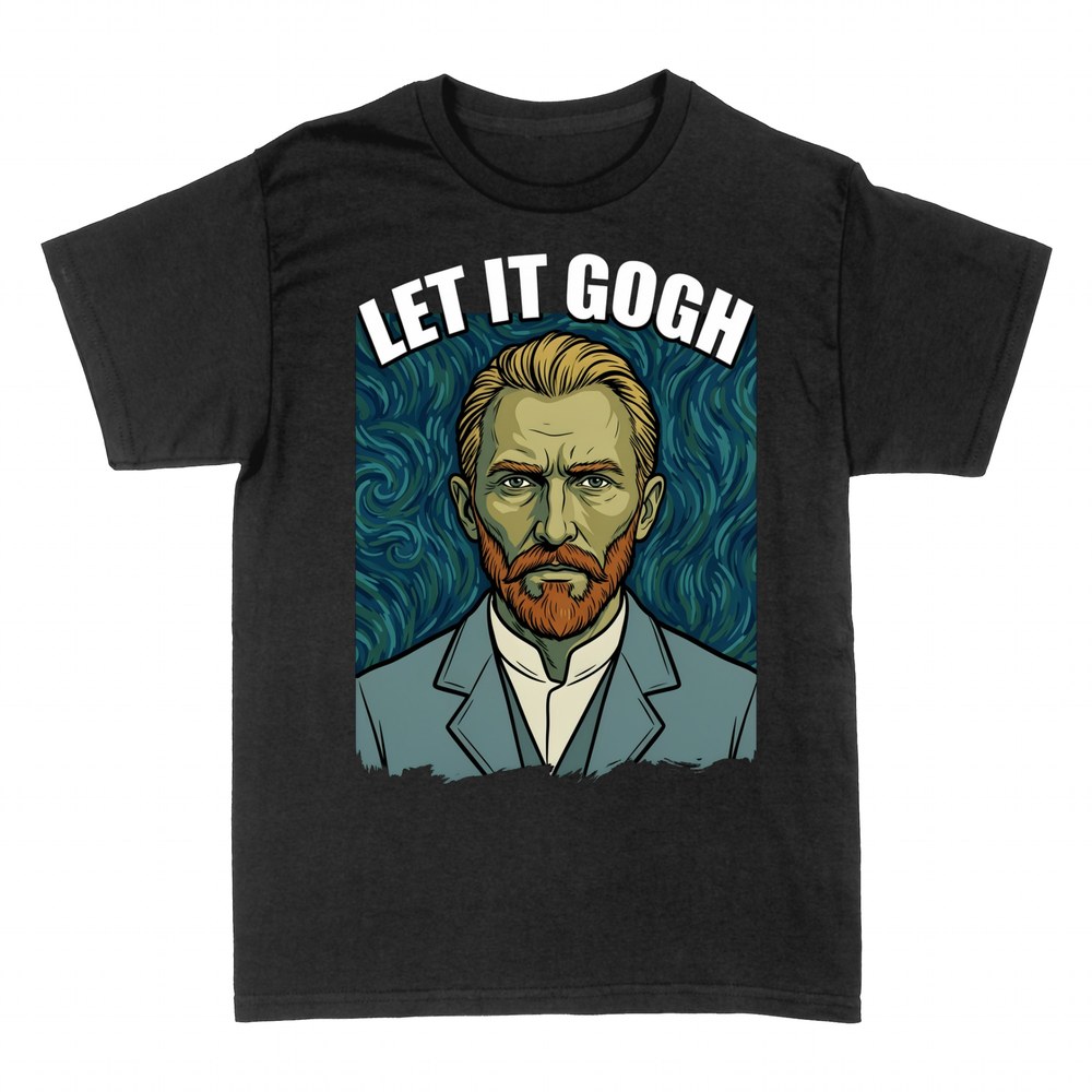 Camisetas: Van Gogh Let It Gogh, juego de palabras art&iacute;stico