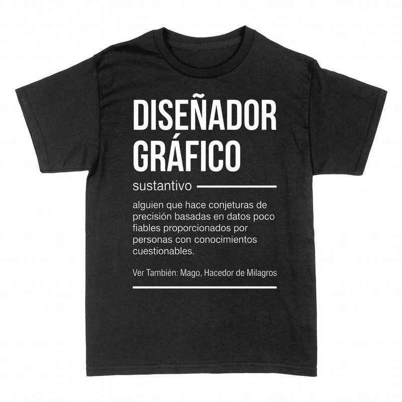 Camisetas: Dise&ntilde;ador gr&aacute;fico definici&oacute;n diccionario
