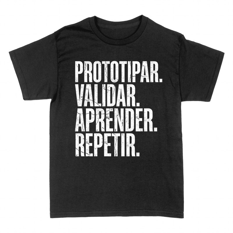 Camisetas: Prototipar validar aprender repetir
