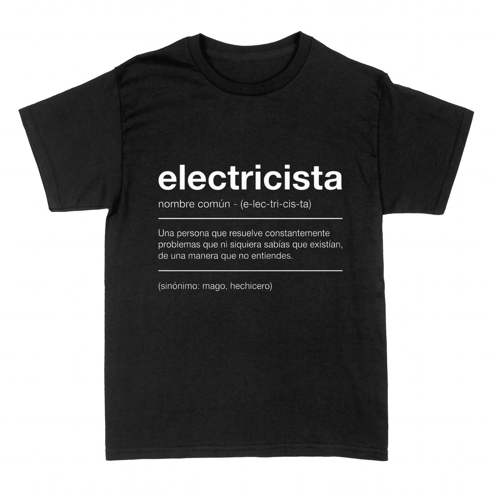 Camisetas: Definici&oacute;n de electricista: mago