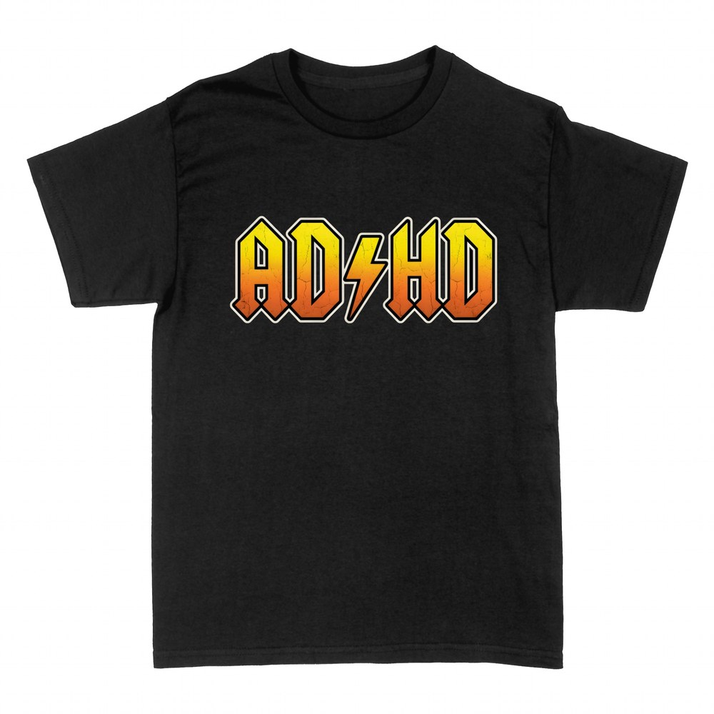 Camisetas: Rayo rock TDAH parodia