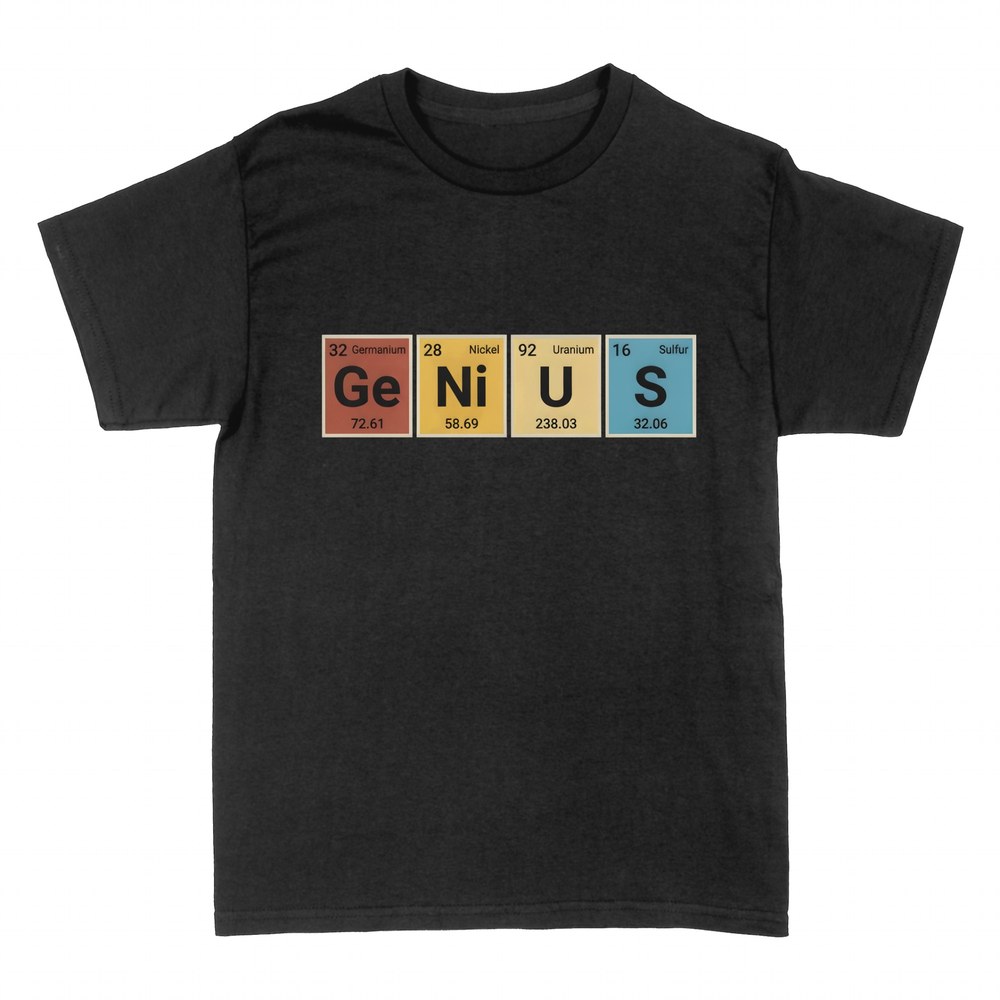 Camisetas: Genius con la tabla peri&oacute;dica