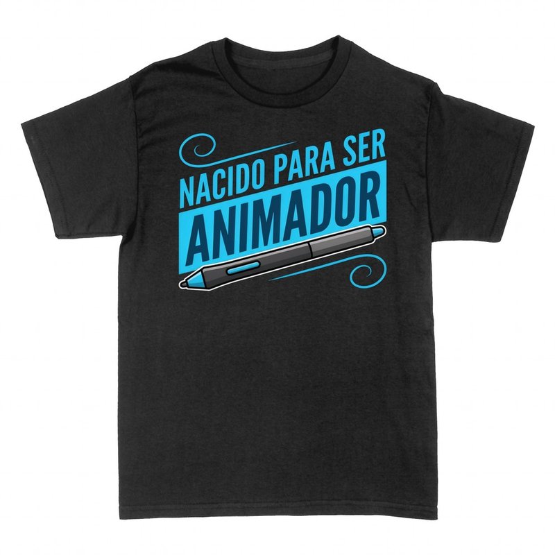 Camisetas: Nacido para ser animador, l&aacute;piz digital