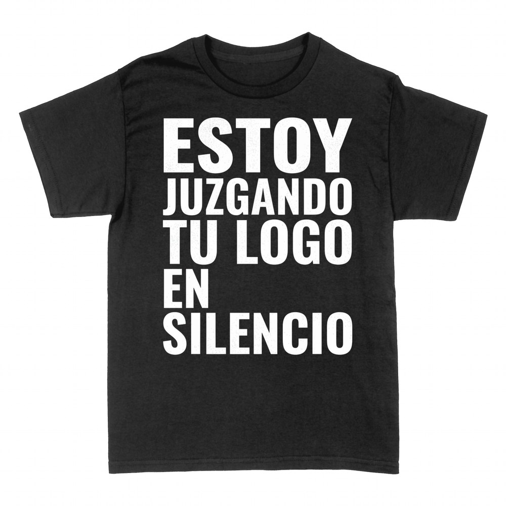 Camisetas: Estoy juzgando tu logo en silencio
