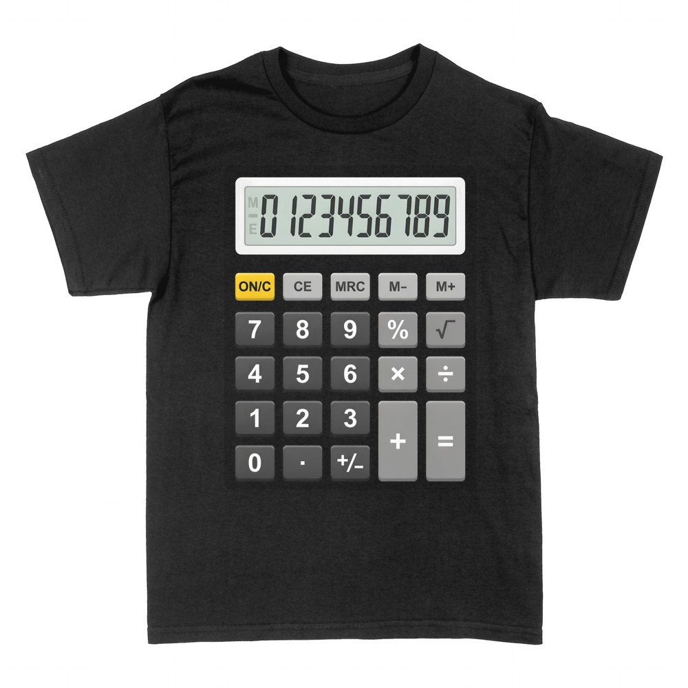Camisetas: Calculadora con pantalla 0123456789