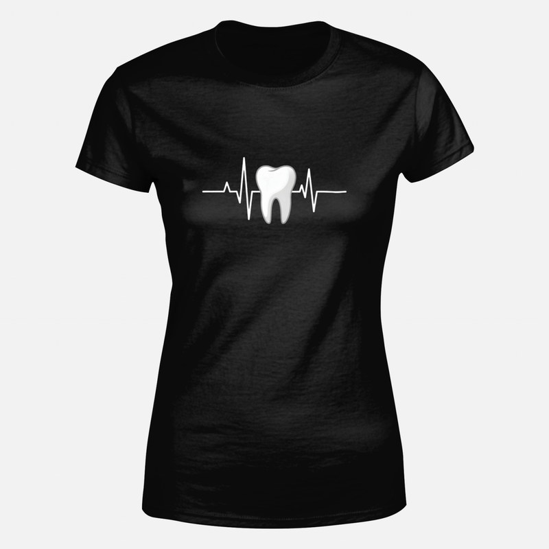 Camisetas: Diente con L&iacute;nea de Latido