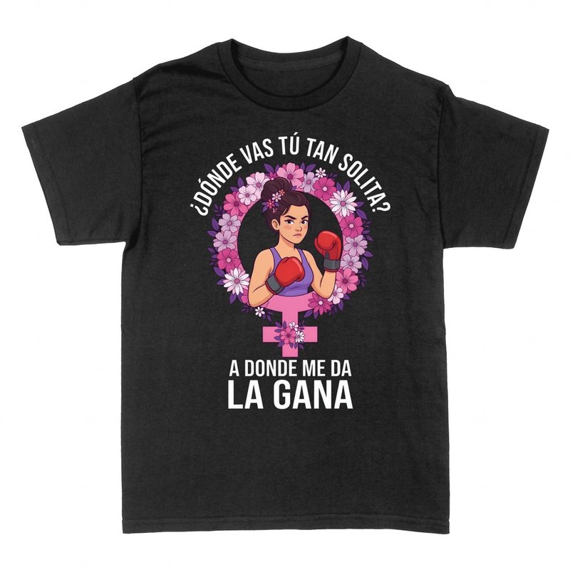 Camisetas: Boxeadora a donde me da la gana