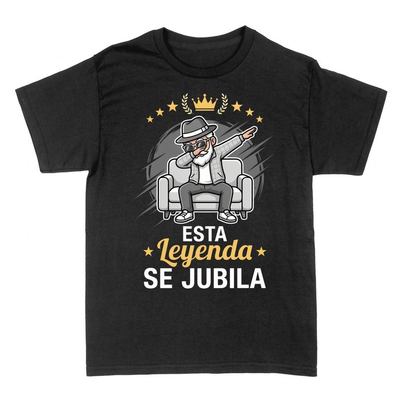 Camisetas: Esta leyenda se jubila, abuelo dab