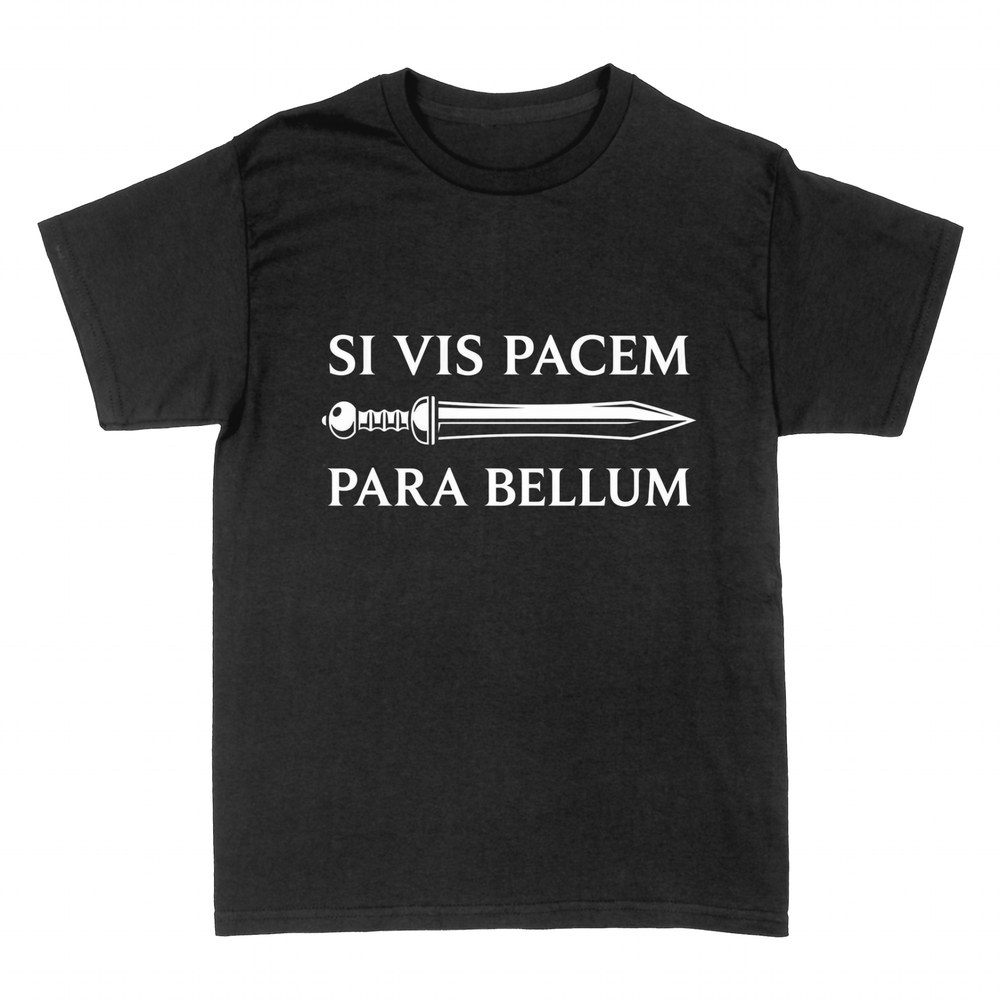 Camisetas: Si vis pacem para bellum espada romana