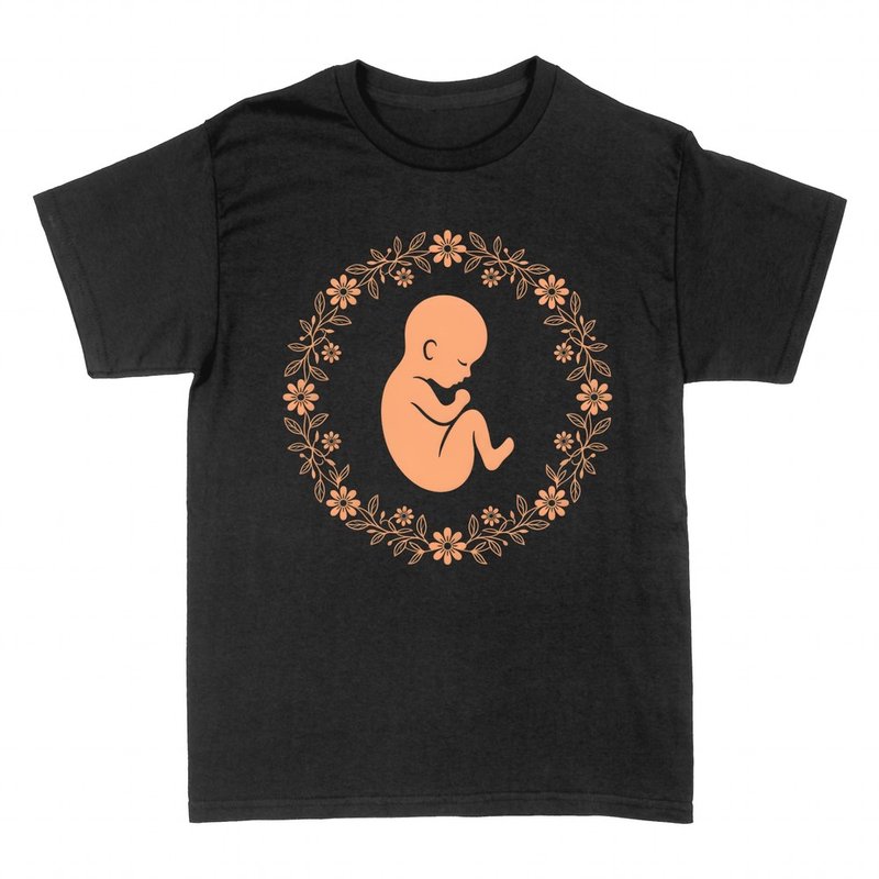 Camisetas: Beb&eacute; en corona de flores para matronas
