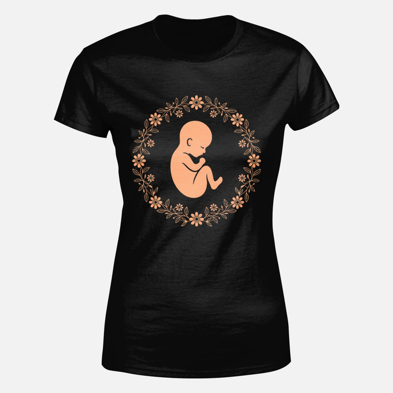 Camisetas: Beb&eacute; en corona de flores para matronas
