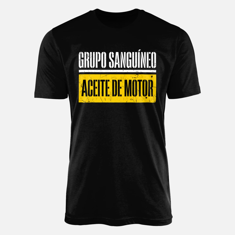 Camisetas: Grupo sangu&iacute;neo: aceite de motor